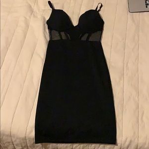 Akira mesh black dress